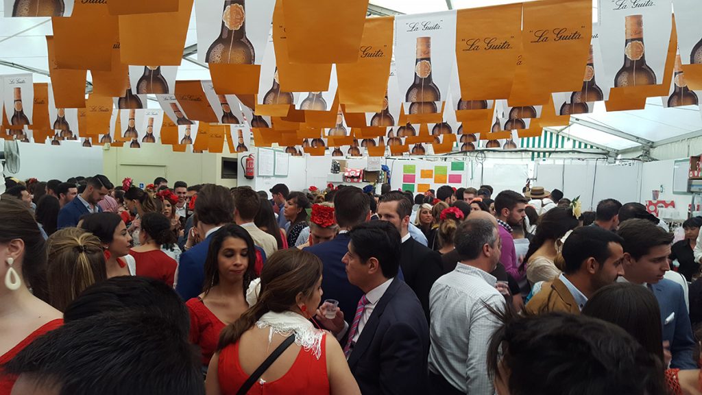 interno di una casetas della feria di siviglia